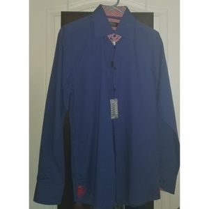 Coogi shirt - Coogi mens business attire - blue L